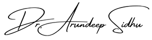 Signature of Dr. Arundeep Sidhu, DDS